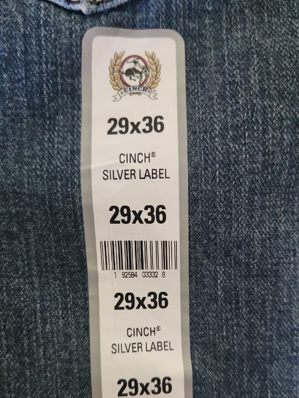 NWT Cinch Mid-Blue Men's Straight-Leg Jeans 29 X 36 - Picture 8 of 8